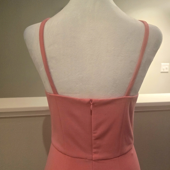 French Connection Square Neck Pink Sleeveless Mini Dress Size 10 - Picture 4 of 8